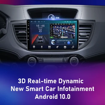 Za Honda CRV 2012-2016 Player Navigacija s Razdvojenih ekrana 2 Din DVD carplay stereo audio zvučnik Android Auto Radio Mms Video