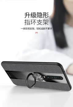 Za Xiaomi Redmi K30 Luksuzna Torbica Teška tkanina od ring stand Magnet Tanka zaštitna stražnji poklopac za xiaomi redmi k30 5g telefonski ljuska