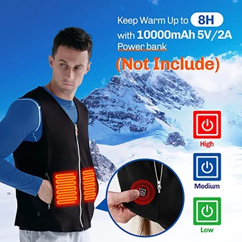 Ženska zimska topla jakna Prsluk s grijanom USB Prsluk s grijanom Jakna s električnim grijanjem Topliji za tijelo Topliji za žene Prsluk s grijanjem