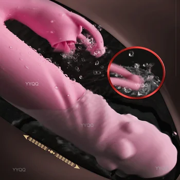 Ženski Vibrator Seks-Igračka Za Sklapanje Vibracija Točka G Lizanje Jezika Stimulacija Klitorisa Zagrijavanje Vagine Masturbacija Dildo Za Odrasle